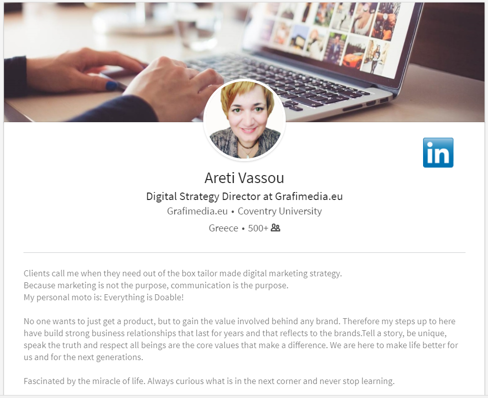 Areti Vassou LinkedIn